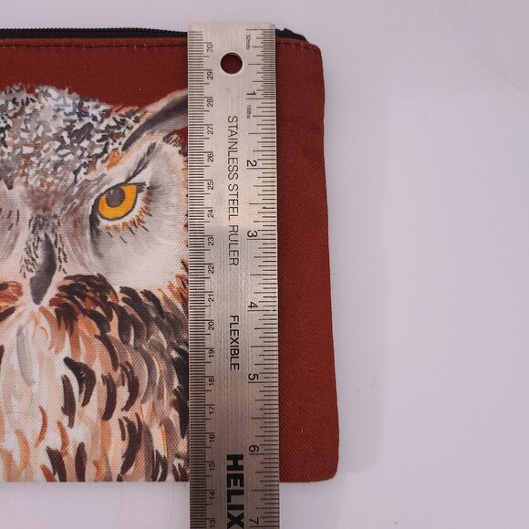 Owl Zipper Pouch Wristlet by Angie Bryan - Picture 5 of 7
